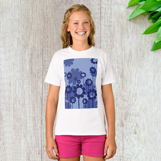 紫の花 Tシャツ
