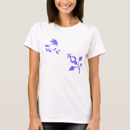 紫の花 Tシャツ