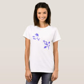 紫の花 Tシャツ (正面フル)
