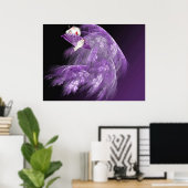 紫の芸者 ポスター (ホームオフィス)