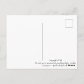 紫の茎はがき ポストカード (裏面)