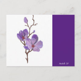 紫の茎はがき ポストカード