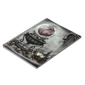 紫の華美クリスタルボールとウィッチクラフトのアイテム ノートブック (左側)