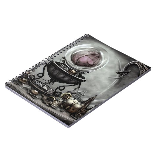 紫の華美クリスタルボールとウィッチクラフトのアイテム ノートブック (左側)