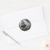 紫の華美クリスタルボールとウィッチクラフトのアイテム ラウンドシール (封筒)