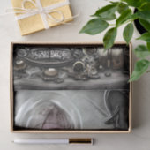 紫の華美クリスタルボールとウィッチクラフトのアイテム 薄葉紙 (ギフト)