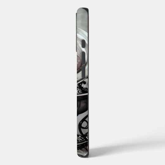 紫の華美クリスタルボールとウィッチクラフトのアイテム Case-Mate iPhoneケース (裏面 / 左)