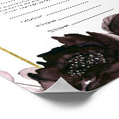 紫の葉のフローラボホハンドスティング証明書 ポスター (角)