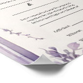 紫の葉フローラアーチの処理証明書 ポスター (角)