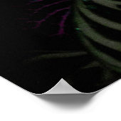 紫の葉付き植物畑 ポスター (角)