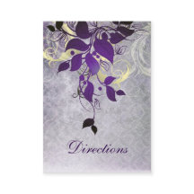 紫の葉冬の結婚式の方向札