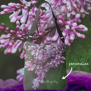 紫の薄紫の花は雨の後 クロスボディバッグ