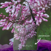 紫の薄紫の花は雨の後 クロスボディバッグ