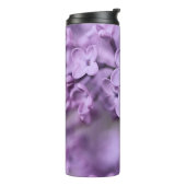 紫の薄紫の花枝 タンブラー (回転左)