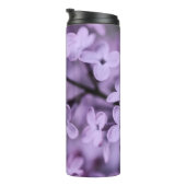 紫の薄紫の花枝 タンブラー (回転右)