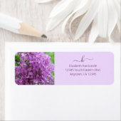 紫の薄紫フォトモノグラム ラベル (インサイチュ)