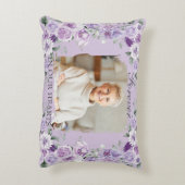 紫の薄紫フローラ写真記念キープサケ アクセントクッション (裏面(縦))
