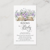 紫の薄紫フローラ新しいベビーのチャプター エンクロージャーカード