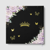 紫の薄紫フローラ蝶キンチェニェラ写真 ゲストブック (裏面)