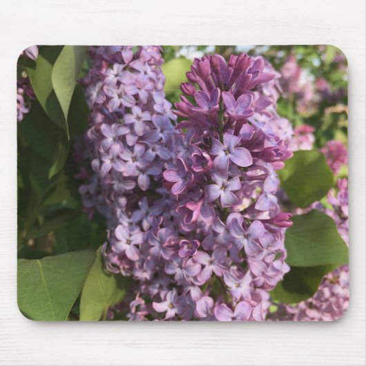 紫の薄紫マウスパッド マウスパッド (正面)