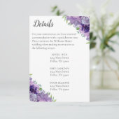 紫の薄紫水彩花 エンクロージャーカード (スタンド正面)