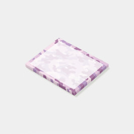 紫の薄紫色の迷彩模様 ポストイット