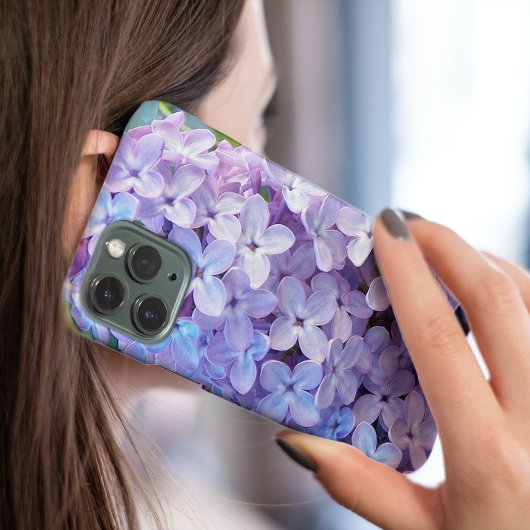 紫の薄紫花フローラ Case-Mate iPhoneケース