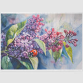 紫の薄紫鮮やか花ラディバグの切り離 薄葉紙 (正面)