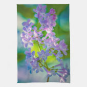 紫の薄紫 キッチンタオル (縦)