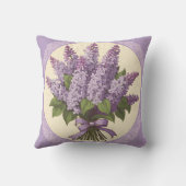 紫の薄紫 クッション (裏面)