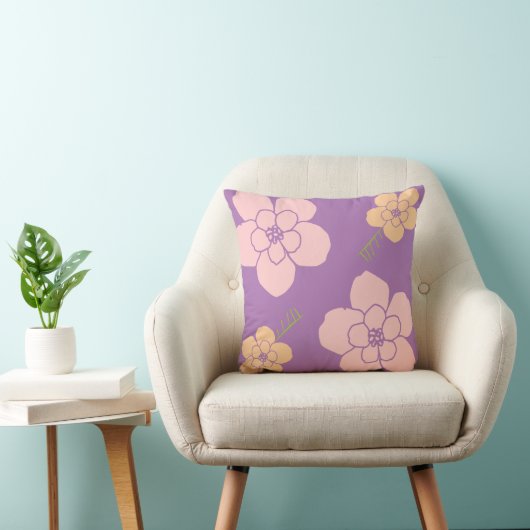 紫の薄紫 クッション (椅子)