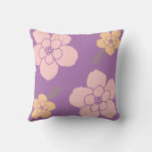 紫の薄紫 クッション (裏面)