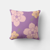 紫の薄紫 クッション (正面)