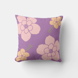 紫の薄紫 クッション