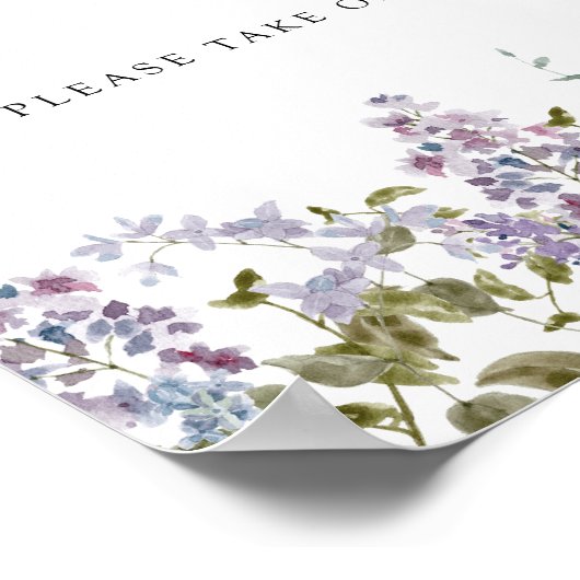 紫の薄紫 ポスター (角)