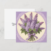 紫の薄紫 招待状 (正面/裏面)