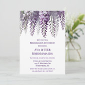 紫の藤かわいらしの花嫁の昼食会 招待状 (スタンド正面)