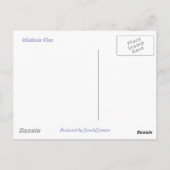 紫の藤コーディネート用品 ポストカード (裏面)