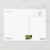 紫の藤コーディネート用品 ポストカード (裏面)