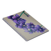 紫の蘭のノート ノートブック (右側)