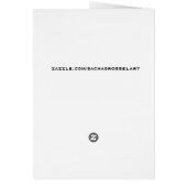 紫の蘭の水の色のオレンジのアートのポップ・アートの誕生日 (裏面)