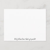 紫の蘭の水の色はがき ポストカード (裏面)