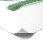 紫の蘭の水彩色 ポスター (角)