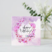 紫の蘭の水色を持つハッピーバースデー (スタンド正面)