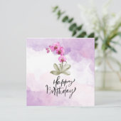 紫の蘭の水色を持つハッピーバースデー (スタンド正面)