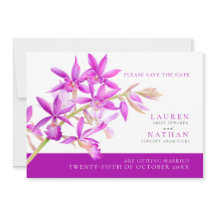 紫の蘭の花の水の色の写真結婚の