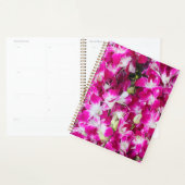 紫の蘭の花の背景 プランナー手帳 (ディスプレー)