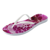 紫の蘭の花びら ビーチサンダル (アングル)