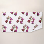 紫の蘭の花タオル バスタオル (バスタオル)