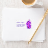 紫の蘭の花結婚の応答住所 シール (インサイチュ)